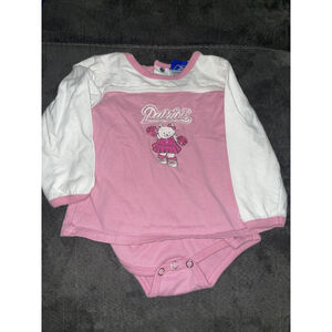 New England Patriots NFL Reebok Infant Pink Cheerleader Creeper 18 months